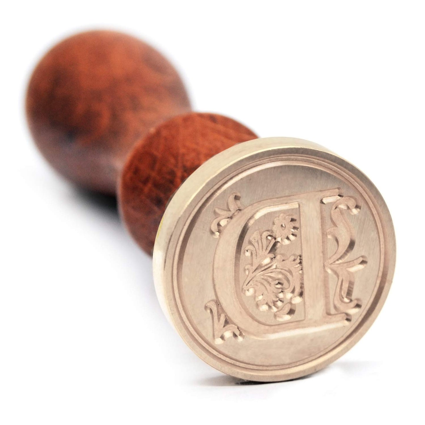 Traditional Wax Seal Stamp: Brass Head & Wooden Handle for Elegant, Zero-Waste Correspondence