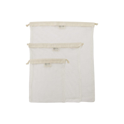 Simple Ecology GOTS Certified Organic Cotton Mesh Laundry Bags (Set of 3)