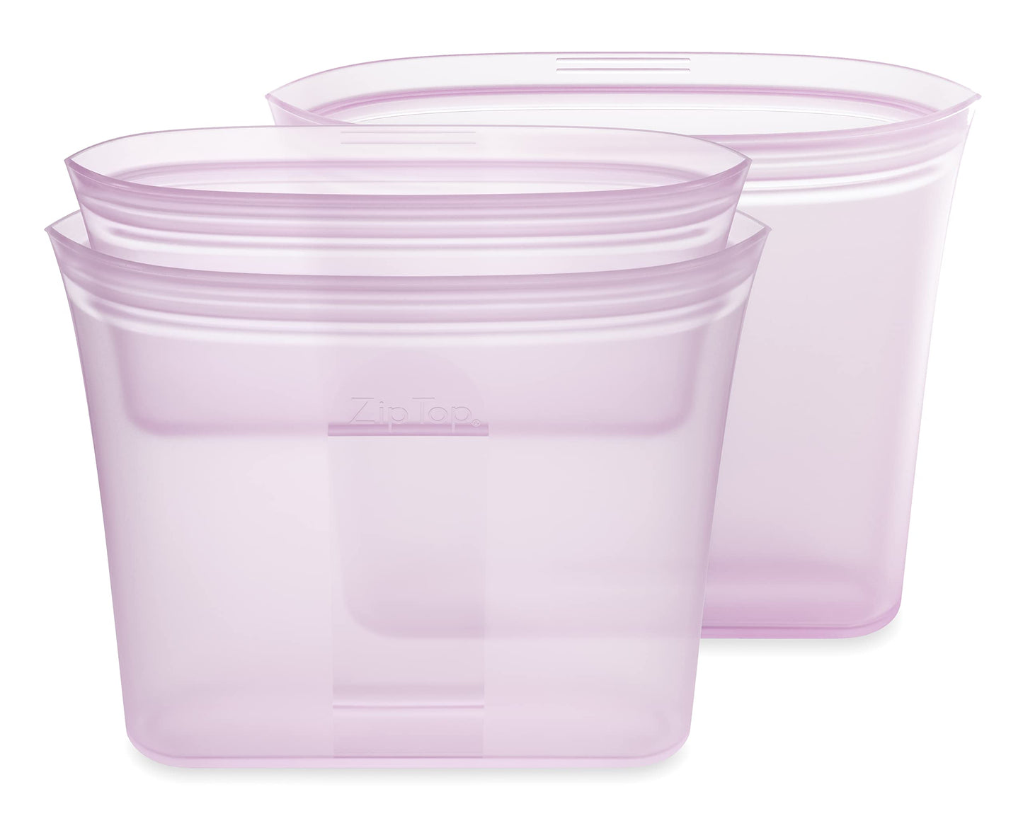 Zip Top Reusable Food Storage Bag: Platinum Silicone Sandwich Bag