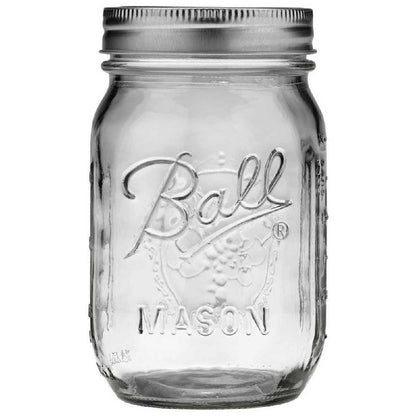 Quilted Glass Jelly Jars, 8 oz, BPA-Free, 12-Count - Ball