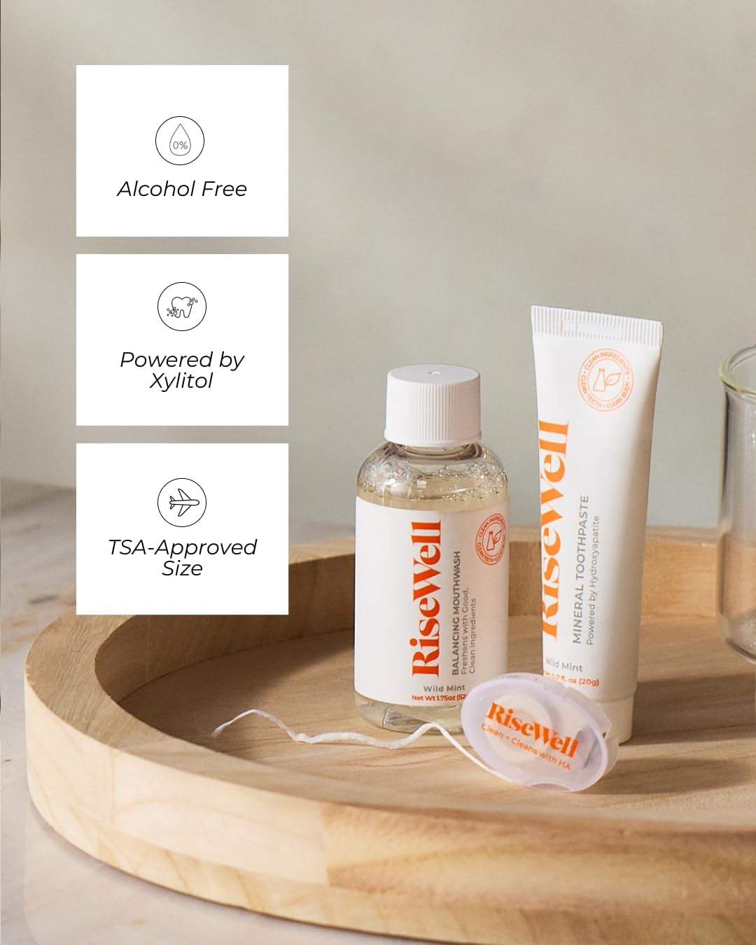 Alcohol-Free pH-Balancing Mouthwash, SLS-Free & Vegan – RiseWell