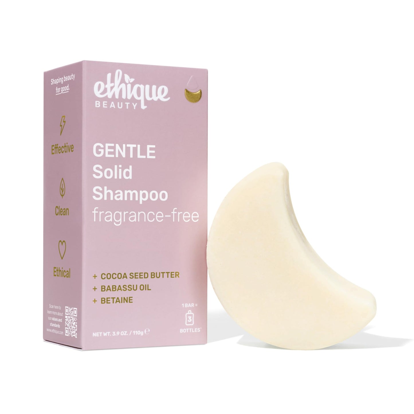 Ethique "Professor Curl" Shea Butter Shampoo Bar: Plastic-Free