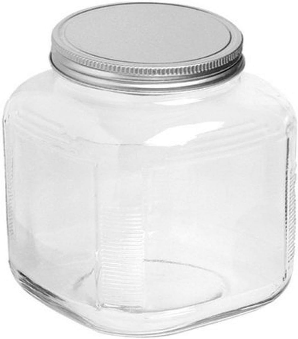 Anchor Hocking 1-Gallon Glass Cracker Jars with Aluminum Lids (Set of 4)