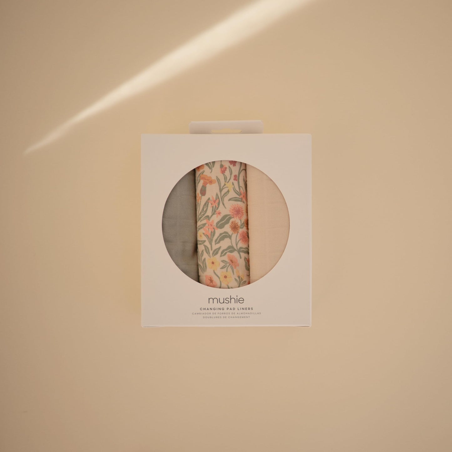 Mushie Organic Cotton Changing Pad Liners: Calming Muslin Comfort