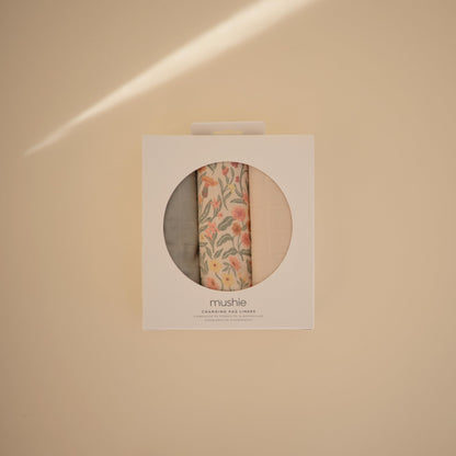 Mushie Organic Cotton Changing Pad Liners: Calming Muslin Comfort