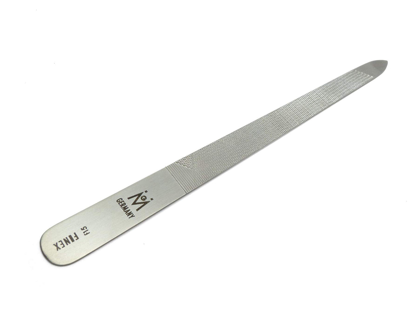 GERMANIKURE Triple-Cut Metal Nail File: 9cm FINOX Stainless Steel