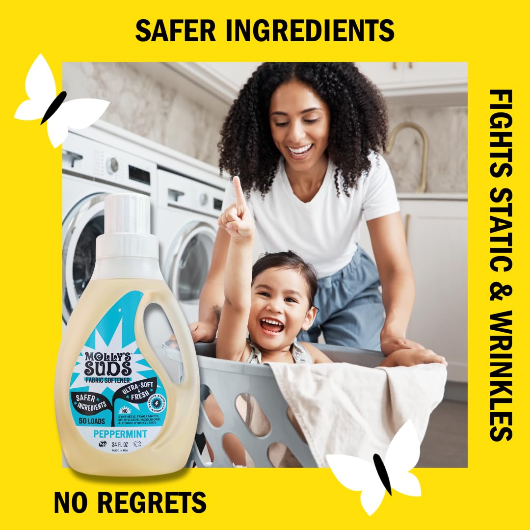 Molly’s Suds Vinegar-Powered Liquid Fabric Softener for Sensitive Skin