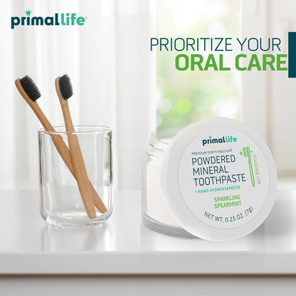 Primal Life Organics: Powdered Mineral Toothpaste, Fluoride - Free, Perfect For All Ages - The Tribalist