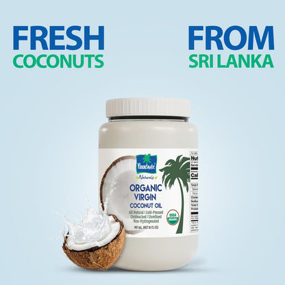 Parachute Naturalz Organic Virgin Coconut Oil: Cold Pressed & Unrefined