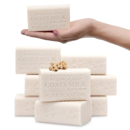 Australian Botanical Goat Milk Soap: Triple Milled with Organic Shea Butter