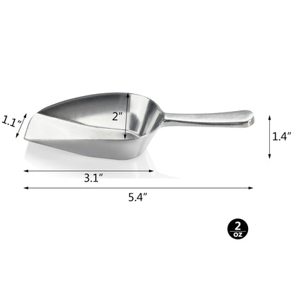 New Star Cast Aluminum Utility Scoop (2 oz) | TRUE Shift Flat-Bottom Eco Scoop