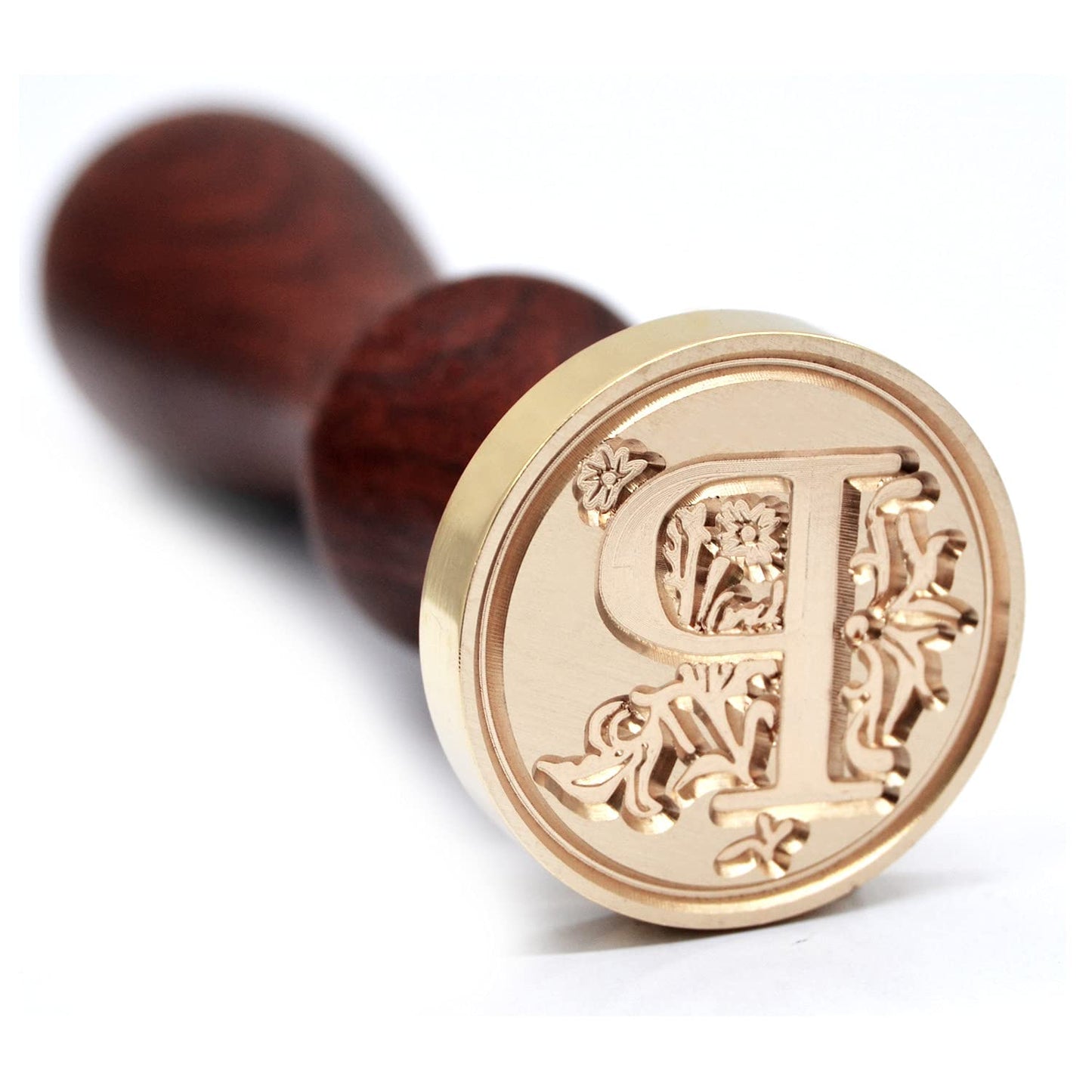 Traditional Wax Seal Stamp: Brass Head & Wooden Handle for Elegant, Zero-Waste Correspondence