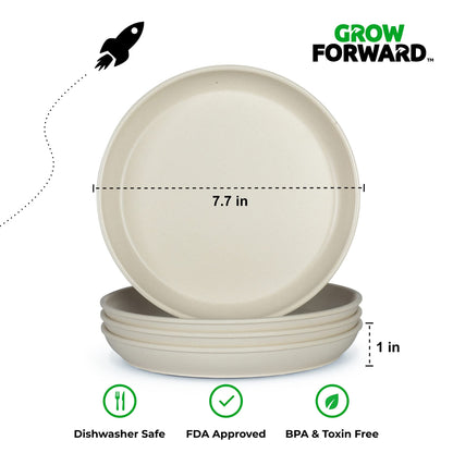 Grow Forward 8-Piece Sustainably Harvested Bamboo Kids Dinnerware Set