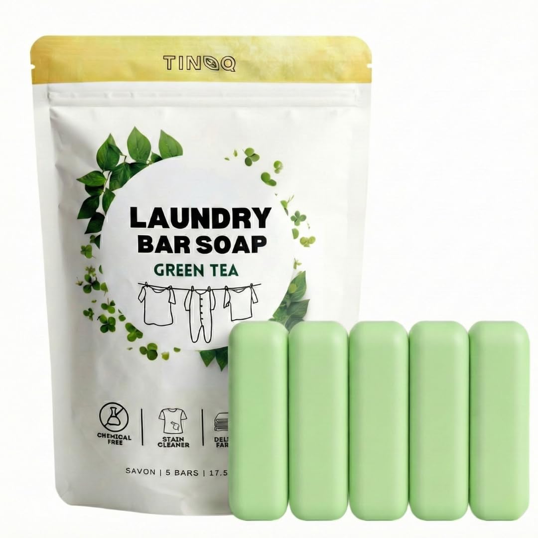 Hypoallergenic Green Tea & Coconut Plant-Based Laundry Soap Bar