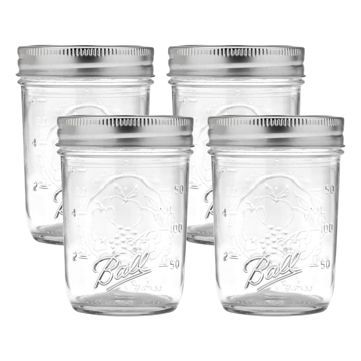 Ball Wide Mouth Pint 16-Ounce Glass Mason Jar with Lids (12-Count)