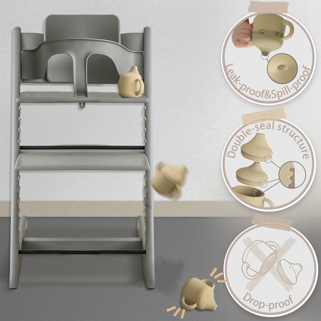 Moonkie 3-in-1 Food-Grade Silicone Training Cup (4 oz)