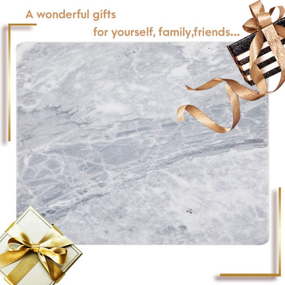 Diflart Natural Granite Cutting Board: Large 16" x 20" Polished Stone Slab.
