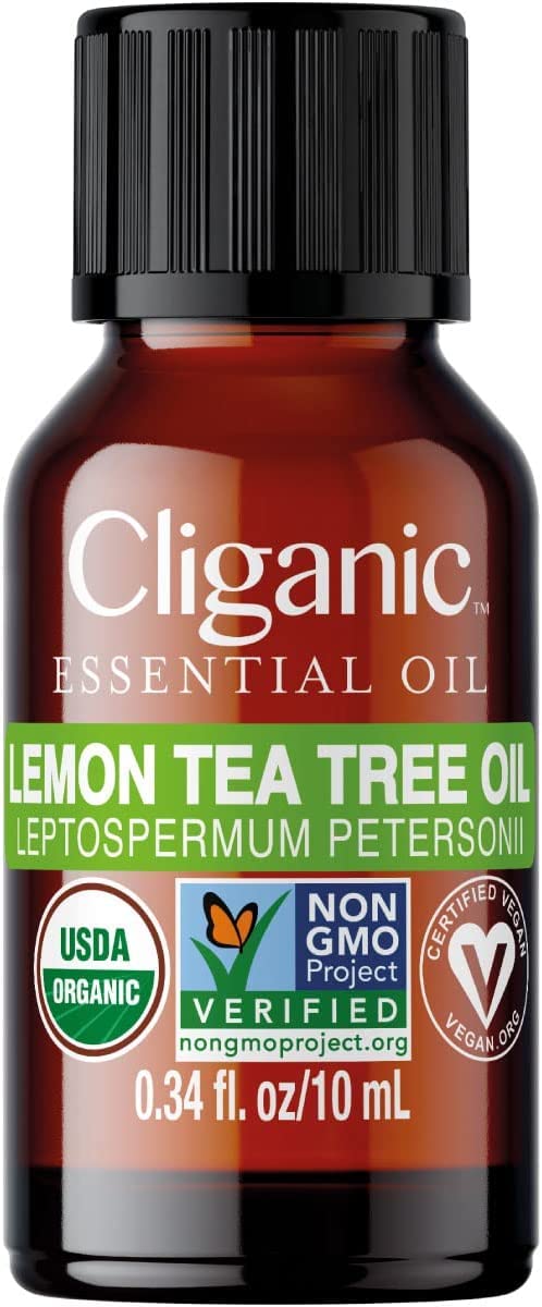 Cliganic USDA Organic Lemon Tea Tree Oil: 100% Pure & Natural