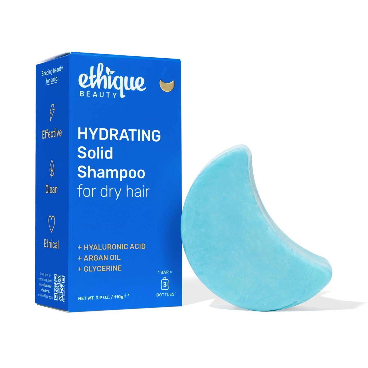 Ethique "Professor Curl" Shea Butter Shampoo Bar: Plastic-Free
