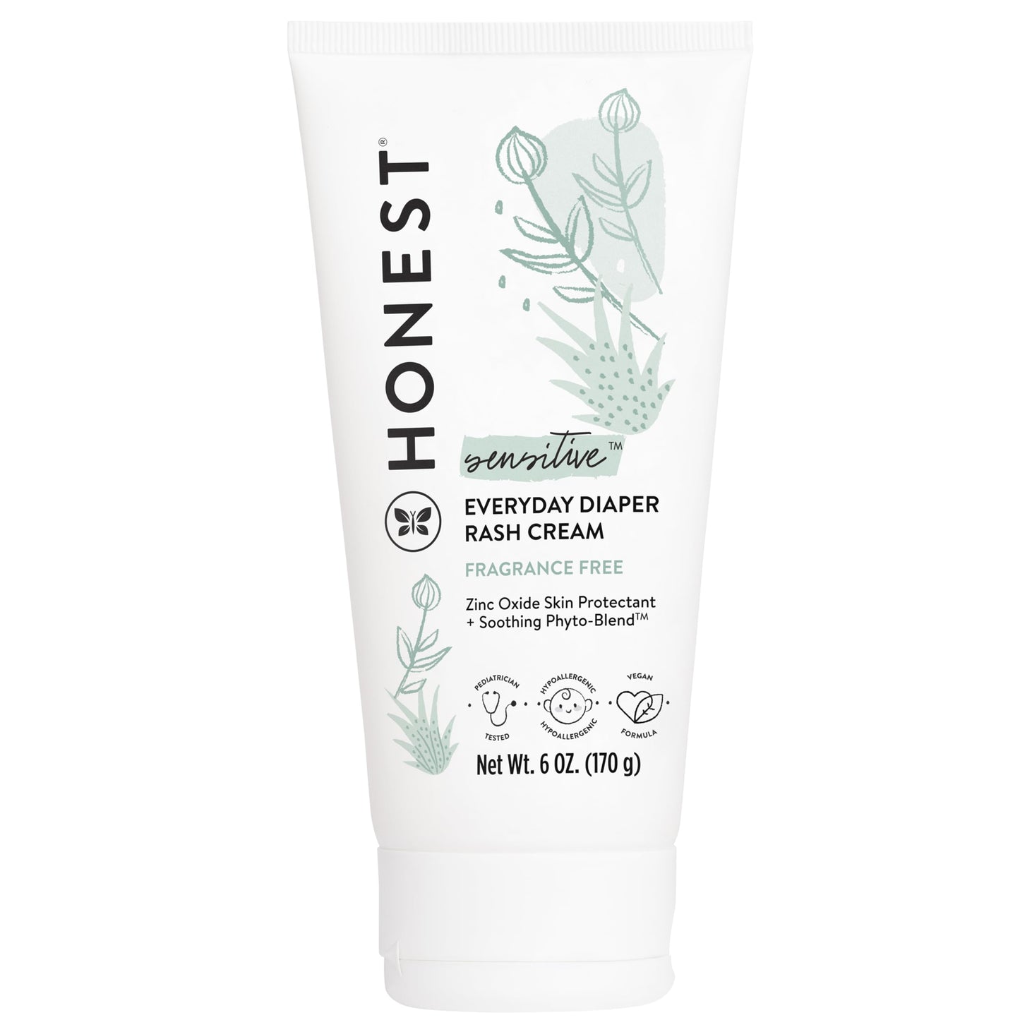 The Honest Company Diaper Rash Cream: Moisturizing Zinc Oxide Ointment