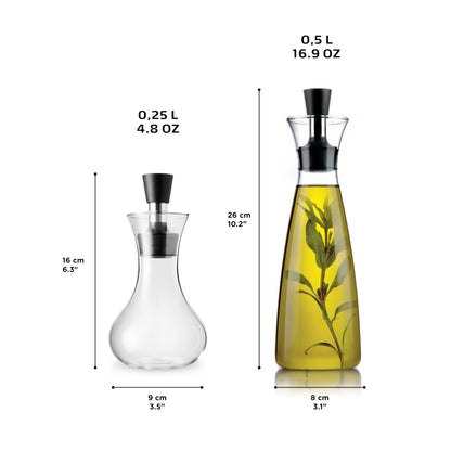Eva Solo Oil and Vinegar Carafe: 0.5L Drip-Free Glass Flask