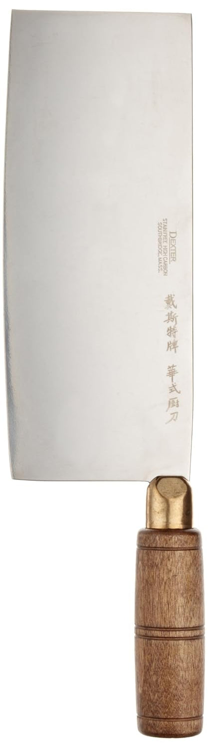 Dexter-Russell Traditional 8" Chinese Chef’s Knife (Walnut Handle)