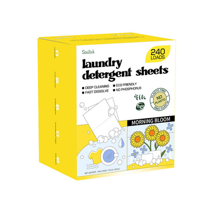 Soulink Laundry Sheets: Plant-Based Unscented 240 Loads