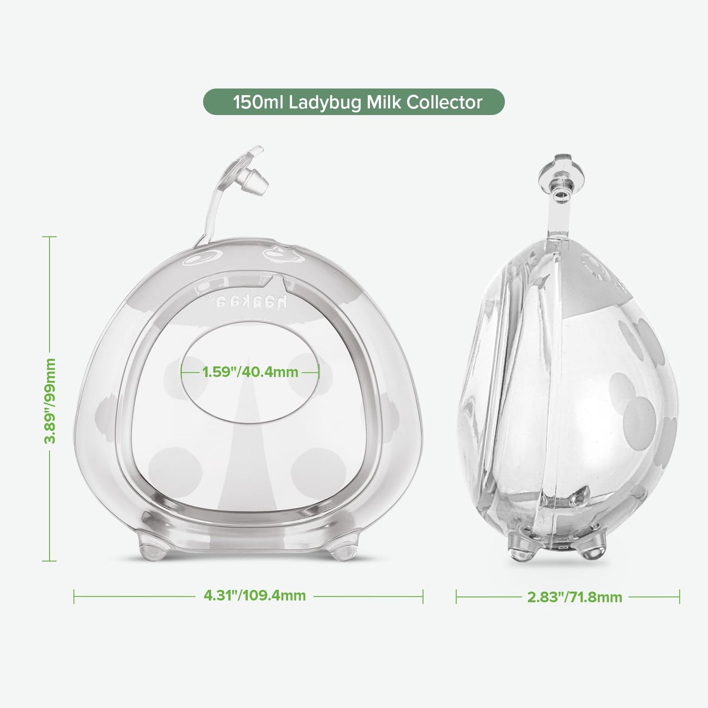 Haakaa Ladybug 2.5oz Wearable Silicone Milk Collector (2-Pack)