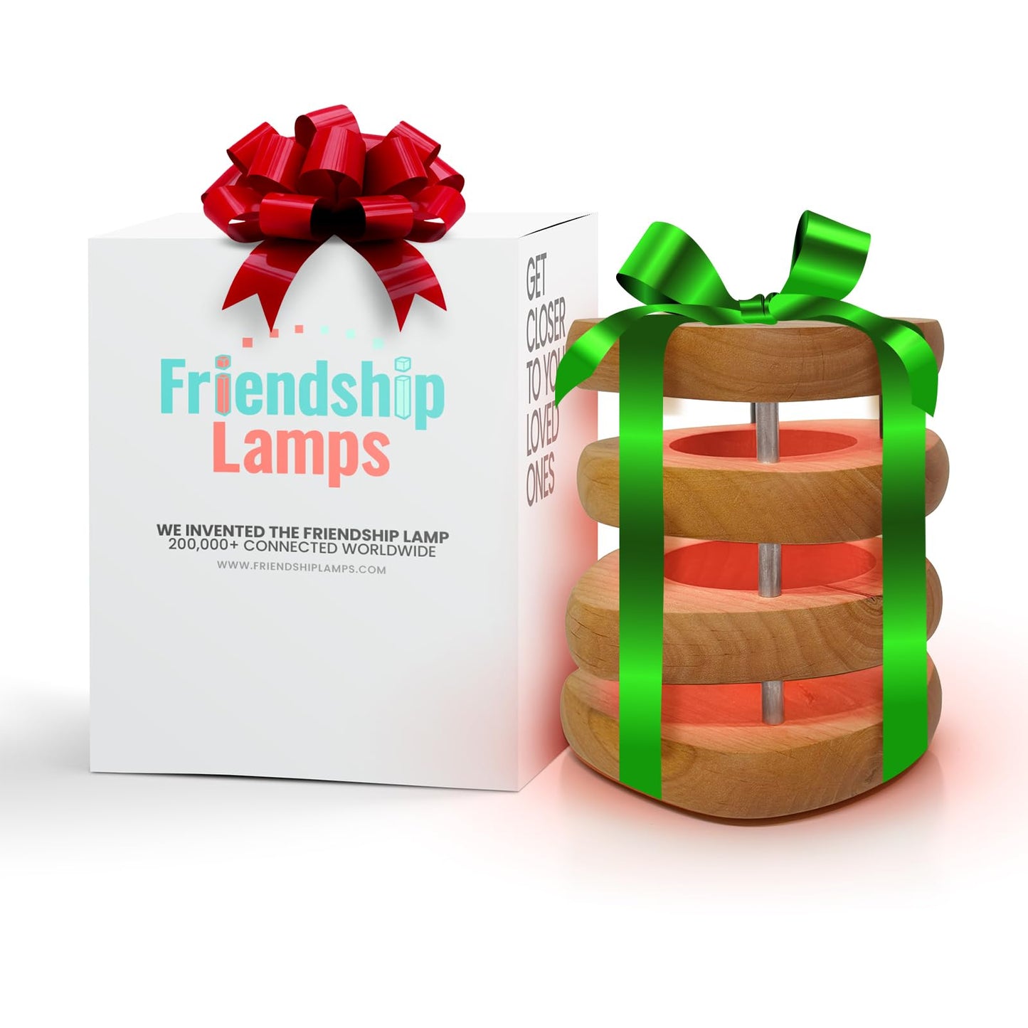 Filimin Friendship Lamp: Mid-Century Knotty Alder Wood