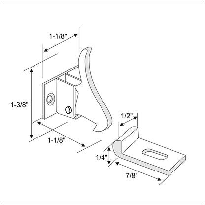 Rok Hardware Elbow Latch: Extra Heavy Duty Solid Brass