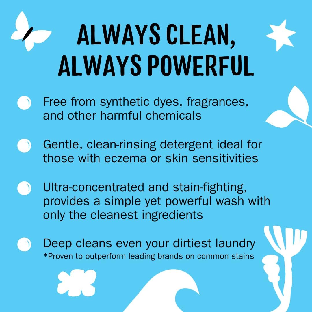 Molly’s Suds Original Laundry Detergent Powder, Chemical-Free Deep Clean for Sensitive Skin