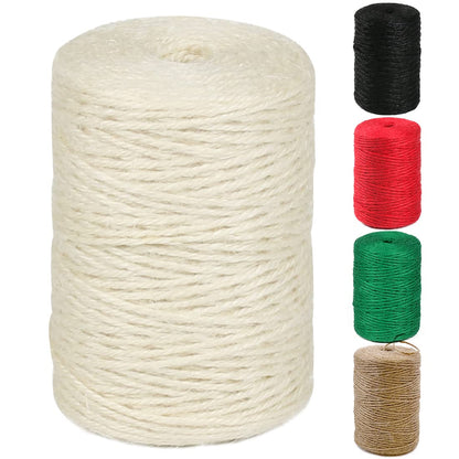 100% Natural Jute Twine: 1100 Feet of Biodegradable Cord for Zero-Waste Crafting and Gardening