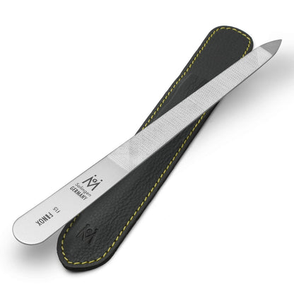 GERMANIKURE Triple-Cut Metal Nail File: 9cm FINOX Stainless Steel