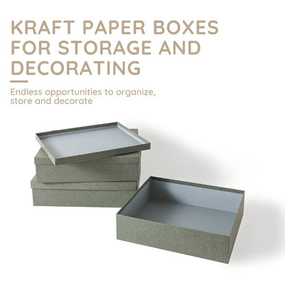 End Plastic Bins: Decorative Storage Boxes Made from Premium, Recyclable Kraft Paper