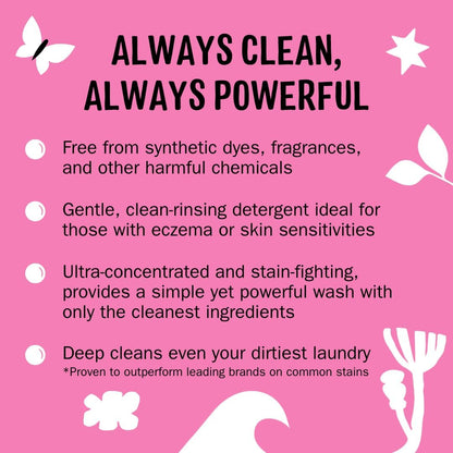 Molly’s Suds Original Laundry Detergent Powder, Chemical-Free Deep Clean for Sensitive Skin