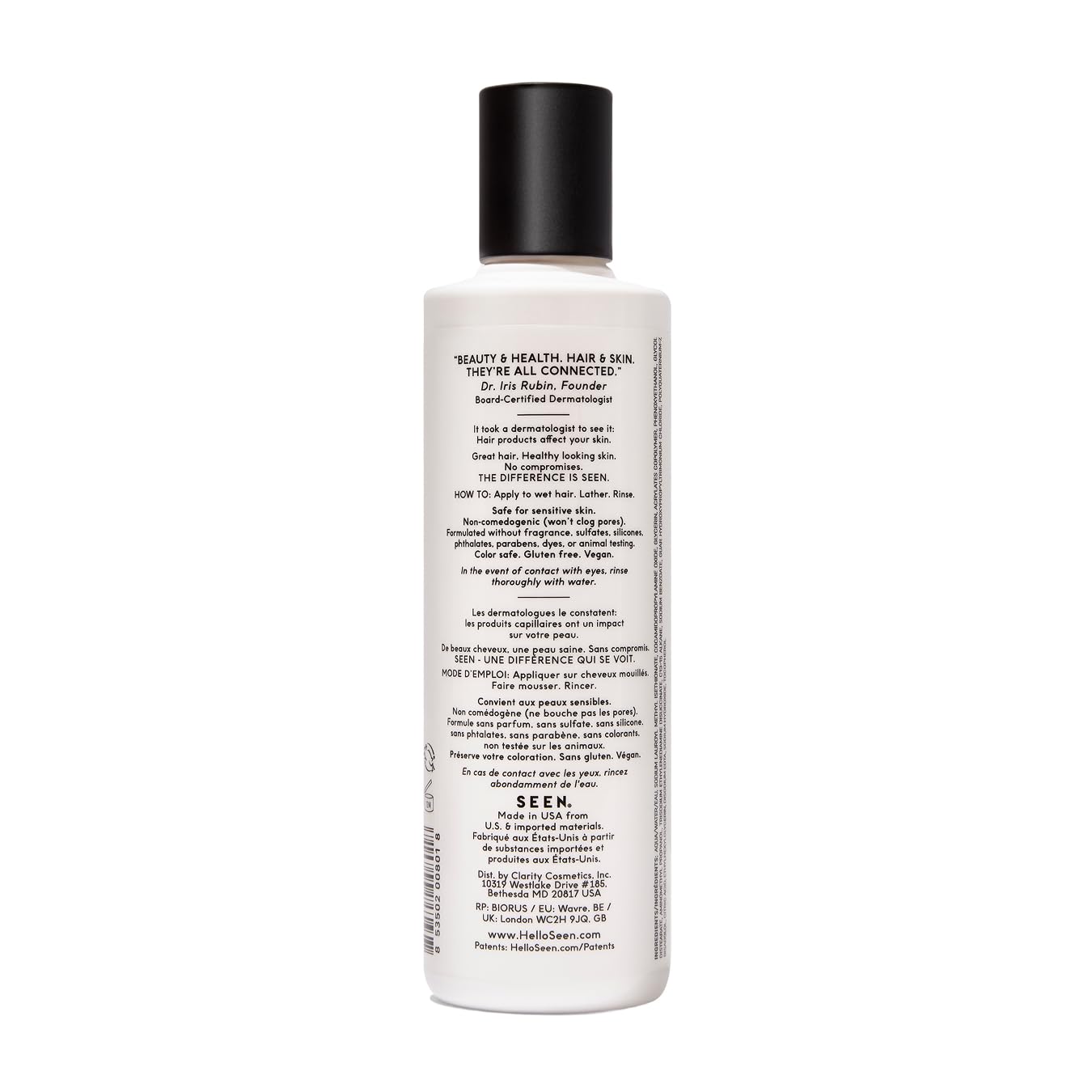 Fragrance-Free Sulfate-Free Daily Shampoo, Dermatologist-Developed – SEEN