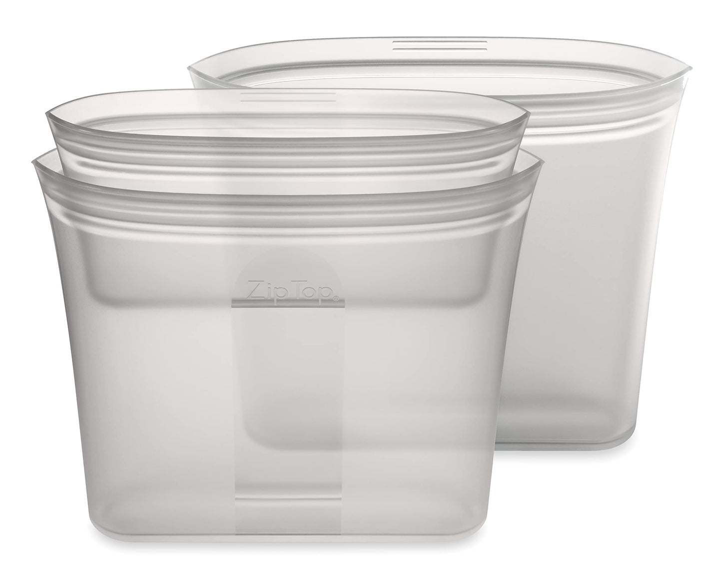 Zip Top Reusable Food Storage Bag: Platinum Silicone Sandwich Bag