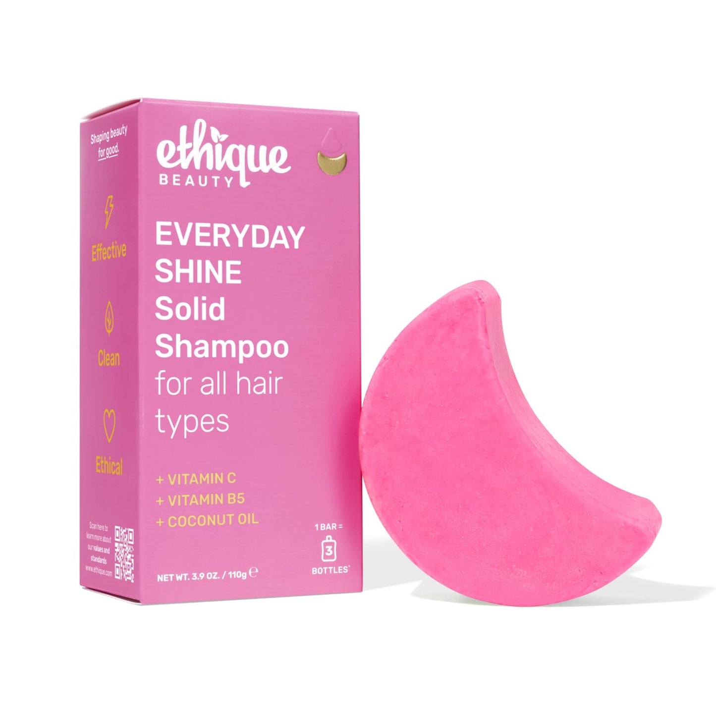 Ethique "Professor Curl" Shea Butter Shampoo Bar: Plastic-Free