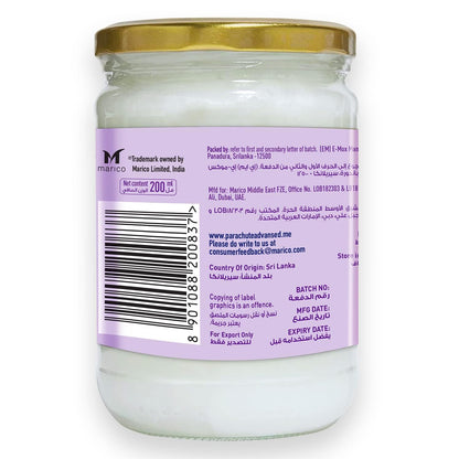 Parachute Naturalz Organic Virgin Coconut Oil: Cold Pressed & Unrefined