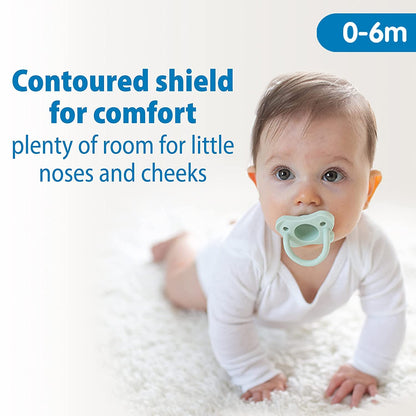 Dr. Brown's HappyPaci Silicone Pacifier: 100% Medical-Grade One-Piece