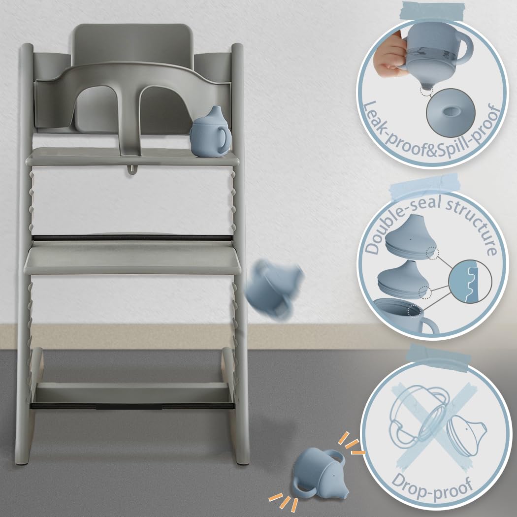 Moonkie 3-in-1 Food-Grade Silicone Training Cup (4 oz)