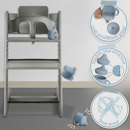 Moonkie 3-in-1 Food-Grade Silicone Training Cup (4 oz)