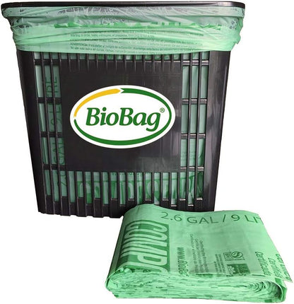BioBag 2.6 Gallon Compostable Food Scrap Bags: BPI Certified