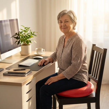 NOVA Inflatable Donut Cushion: 18” Heavy-Gauge Natural Rubber