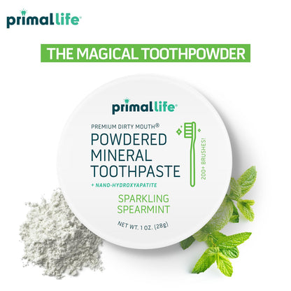 Primal Life Organics Dirty Mouth Toothpowder: Sweet Bubblegum 0.25 oz