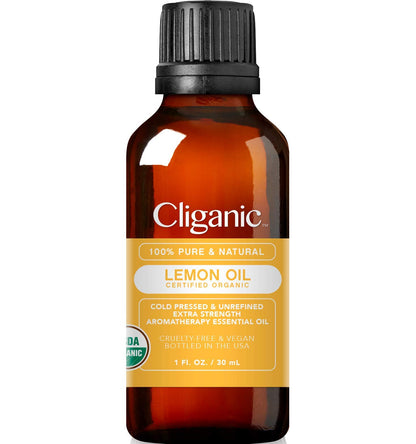 Cliganic USDA Organic Lemon Tea Tree Oil: 100% Pure & Natural