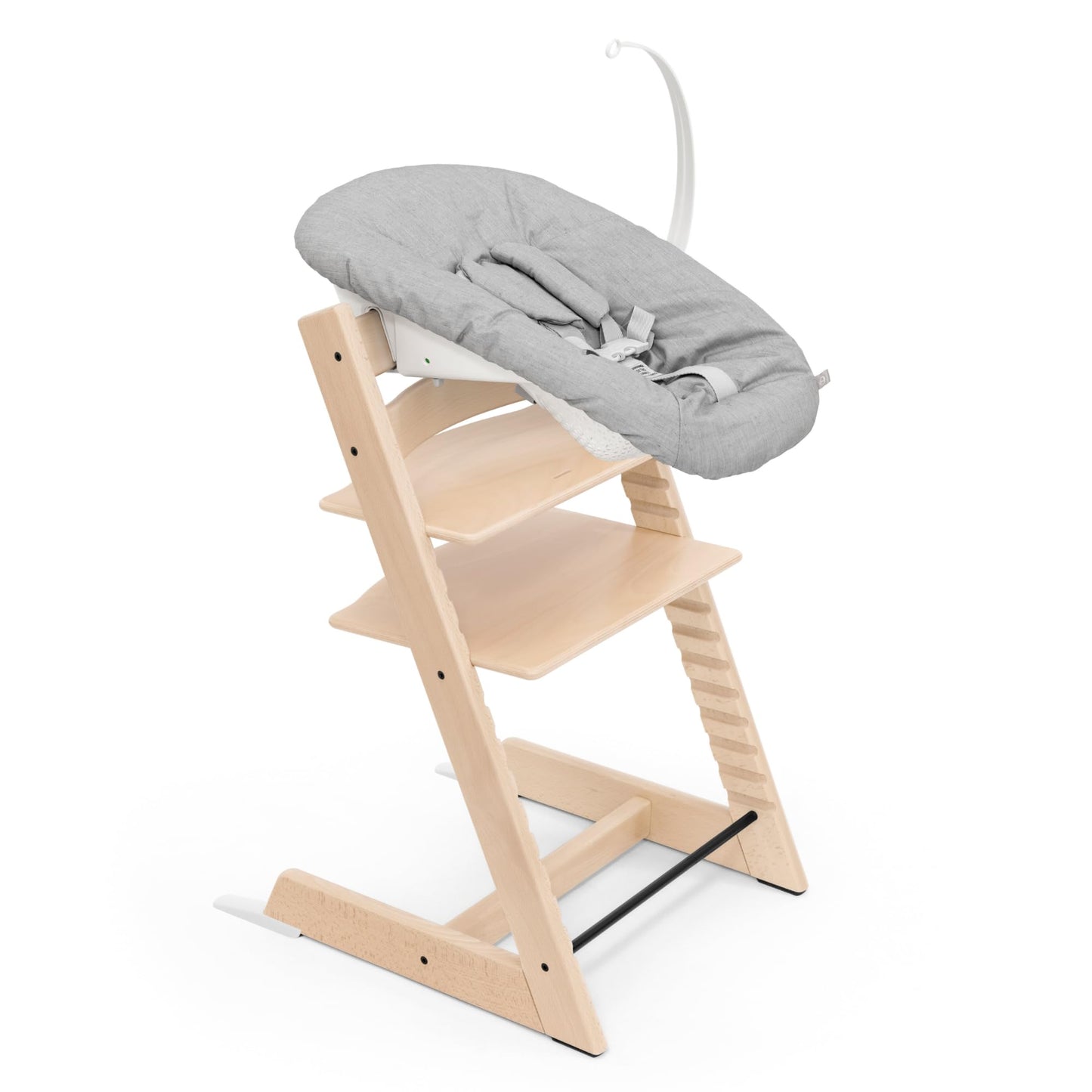 Stokke Tripp Trapp Solid Beechwood Chair with Newborn Set Bundle