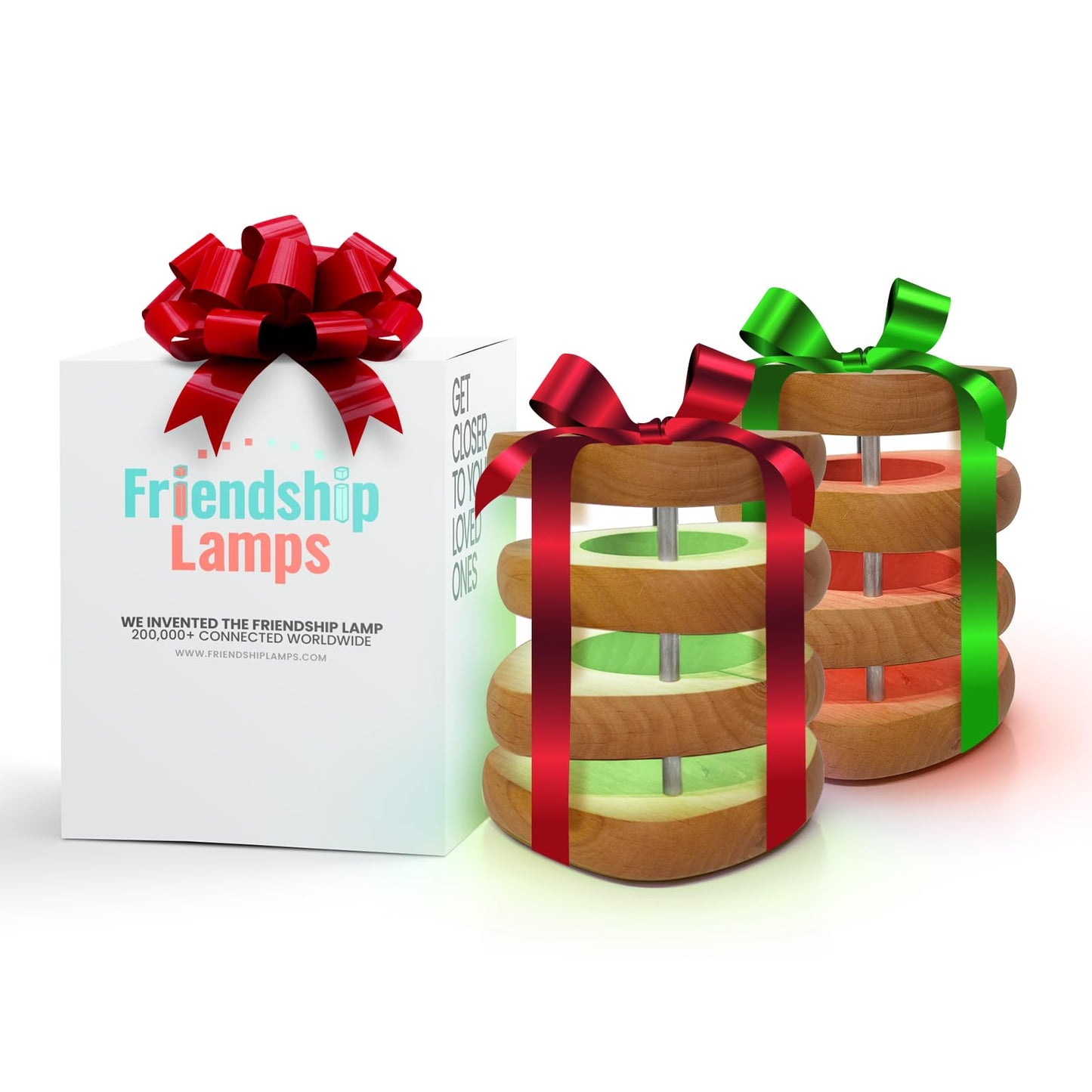 Filimin Friendship Lamp: Mid-Century Knotty Alder Wood