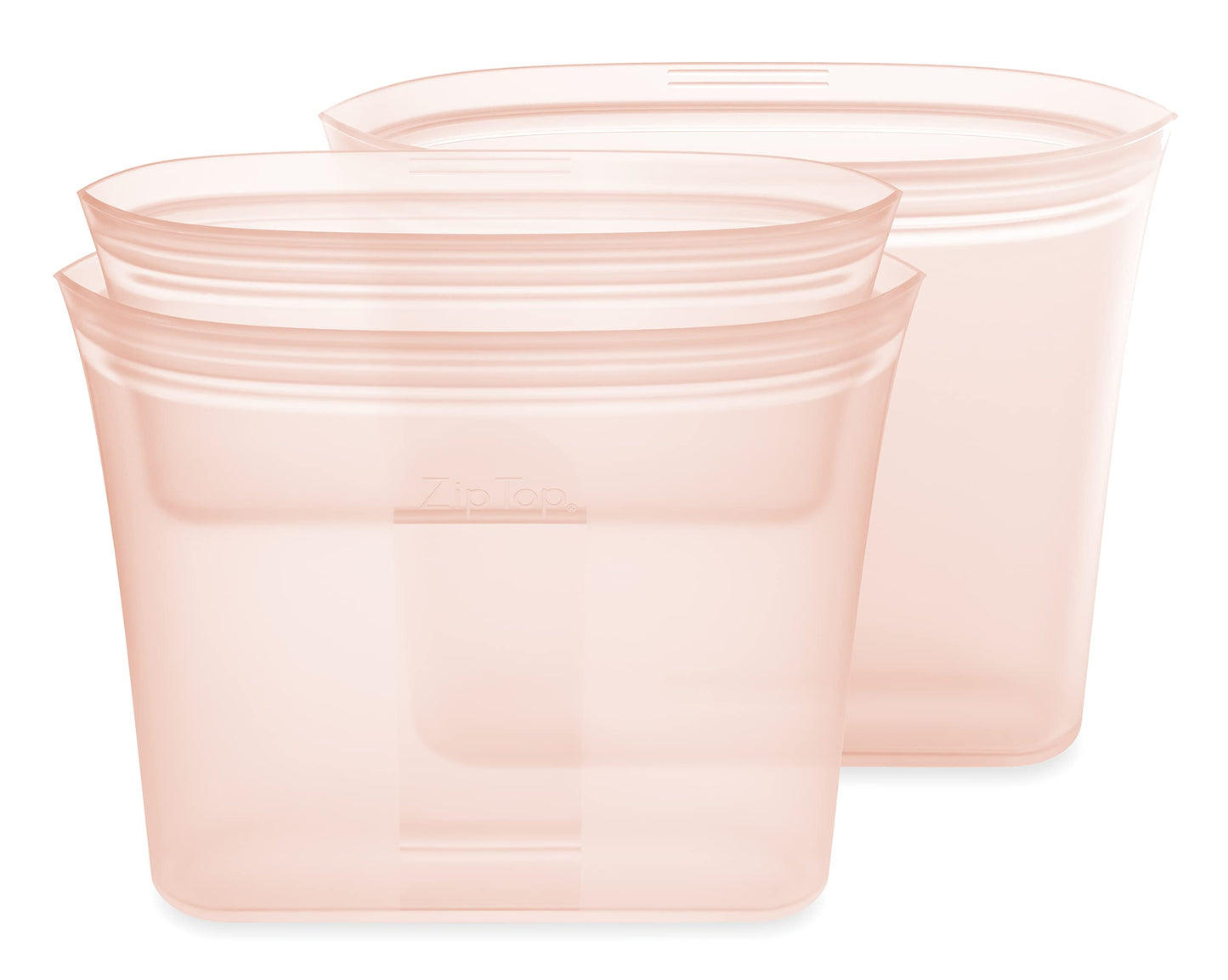 Zip Top Reusable Food Storage Bag: Platinum Silicone Sandwich Bag