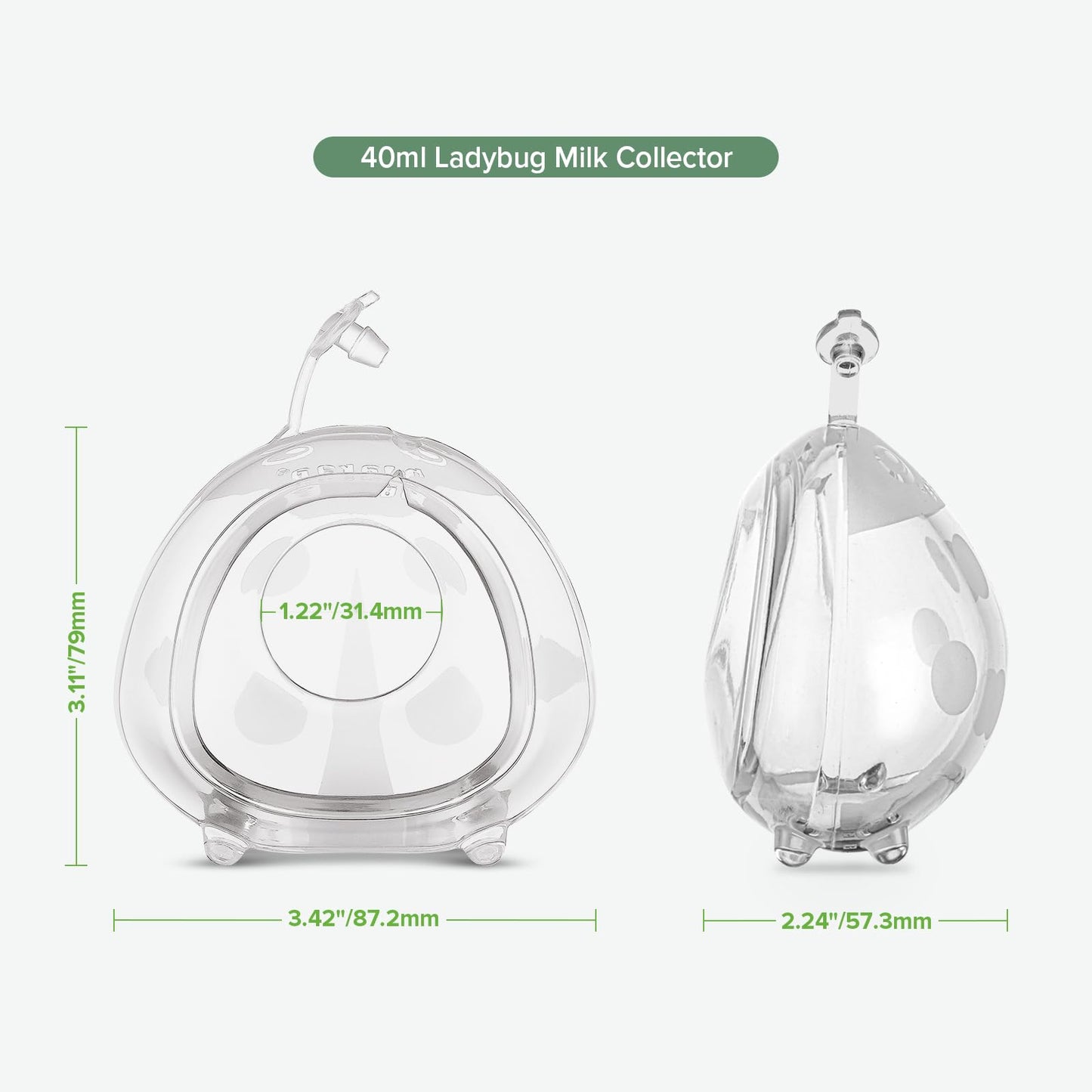 Haakaa Ladybug 2.5oz Wearable Silicone Milk Collector (2-Pack)